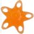 Kéz és ujjerősítő csillag narancs - közepes SD61375