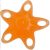 Kéz és ujjerősítő csillag narancs - közepes SD61375