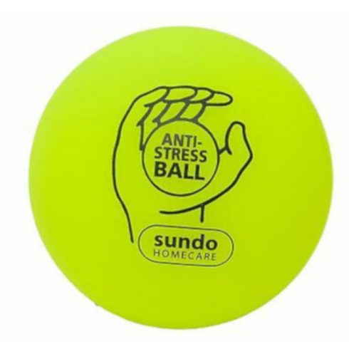 Antistressz labda 75 mm sárga