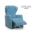 NINFEA 2 motoros felállást segítő kényelmi fotel