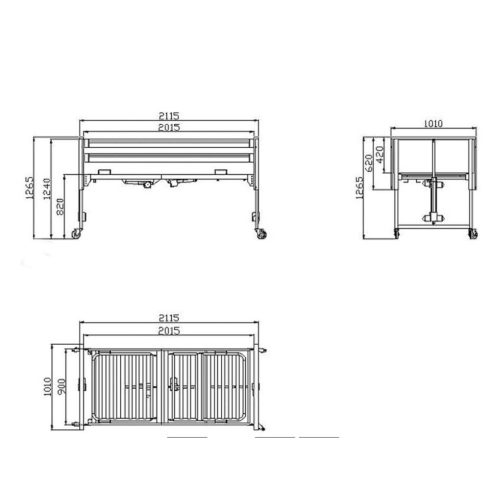 Elektromos ápolási betegágy FIT-S