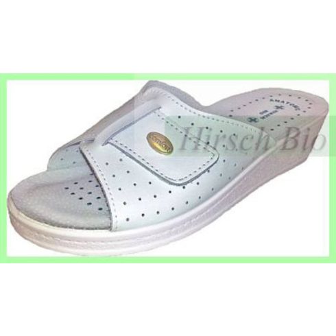 Hirsch női papucs egy tépőzáras fehér