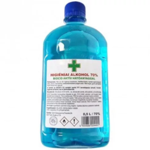 Biocid aktív higéniai alkohol kézfertőtlenítő 70 %-os 500 ml