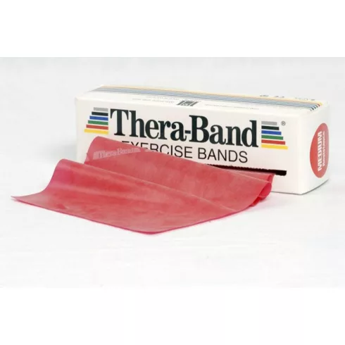 Thera-Band 5,5 m piros közepes erősítő gumiszalag