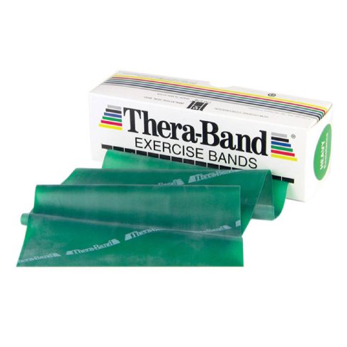 Thera-Band 5,5 m zöld erős erősítő gumiszalag
