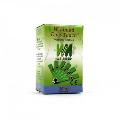 Tesztcsík Wellmed Easy Touch dupla csomag Vércukor 50 db