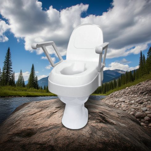 WC magasító felhajtható karfával, állítható magasság TSE-120