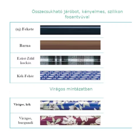 Színes összecsukható szilikon fogantyúval kék fehér