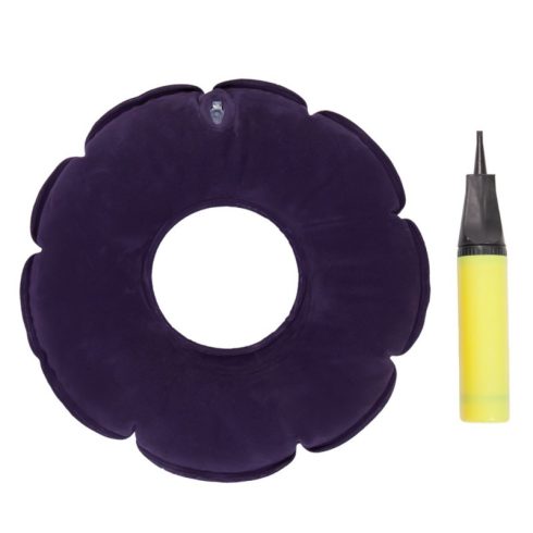 Felfújható antidecubitus ülőgyűrű 42 cm pumpával kék