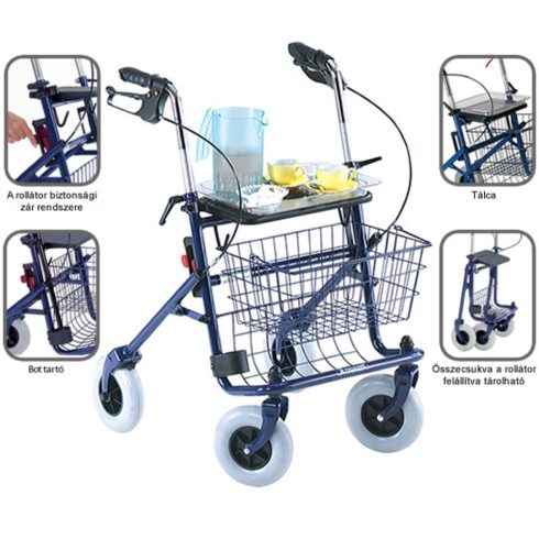 Quatro Rollátor hurok fékkel