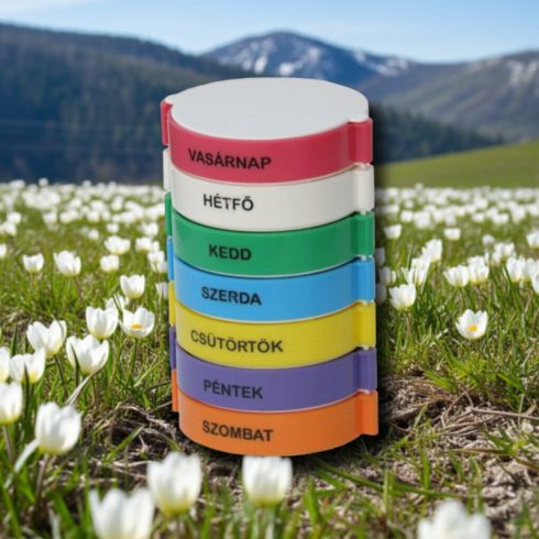 Gyógyszeradagoló heti henger torony