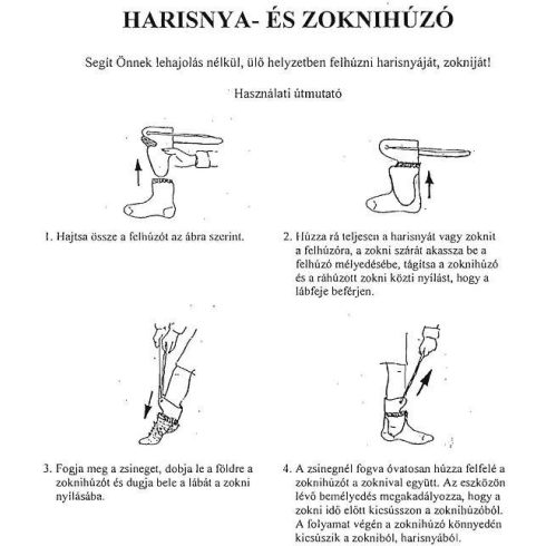 Zokni- és harisnya felhúzó