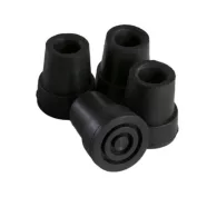 Járókeret, járóbot gumi fekete fémbetétes 18 mm