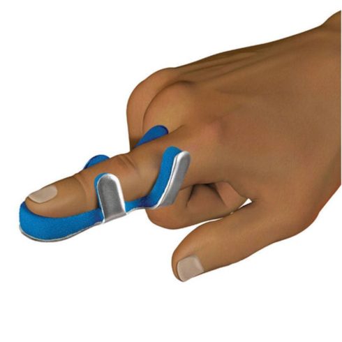 Ujjrögzítő sín rögzítő pántokkal