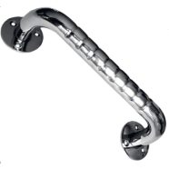   Króm egyenes fürdőszoba kapaszkodó 40 cm csúszásmentes dombornyomott