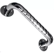   Króm egyenes fürdőszoba kapaszkodó 40 cm csúszásmentes dombornyomott