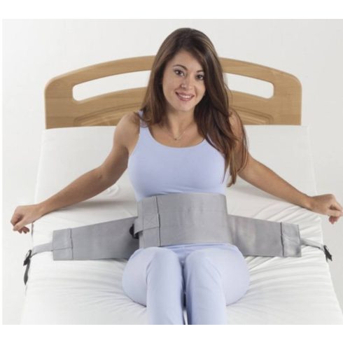 Csatos betegrögzítő hasi pánt ágyban történő rögzítésre