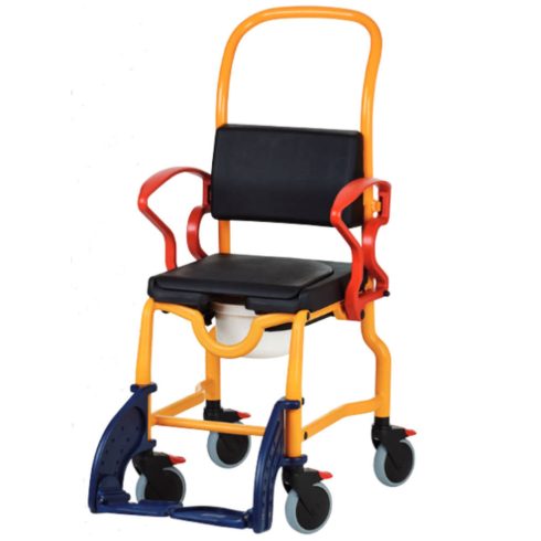 Augsburg gyerek zuhanyzószék és szoba WC, 3" kerékkel