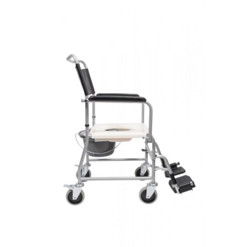 Gördíthető szoba WC lehajtható kartámassal levehető lábtartóval