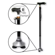   MAGIC Cane plus Állítható járóbot csuklós rögzítésű 4 ágú talppal, LED világítással