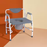   Nagy teherbírású állítható magasságú karfás szoba wc és fürdetőszék 290 kg