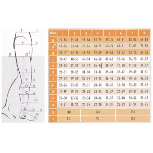 Maxis Micro AD II. kompressziós térdharisnya zárt bézs színű