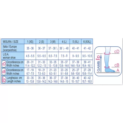 S-498 Scudotex térdharisnya "Extra", 19-22 Hgmm, 140 den Daino