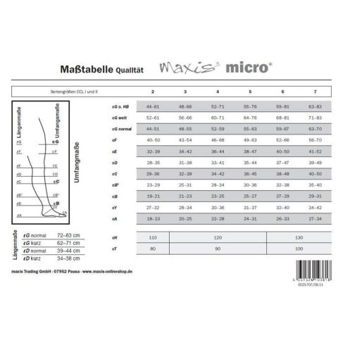 Maxis Micro AG II. kompressziós combtőig érő harisnya nyitott bronz szín RÖVID