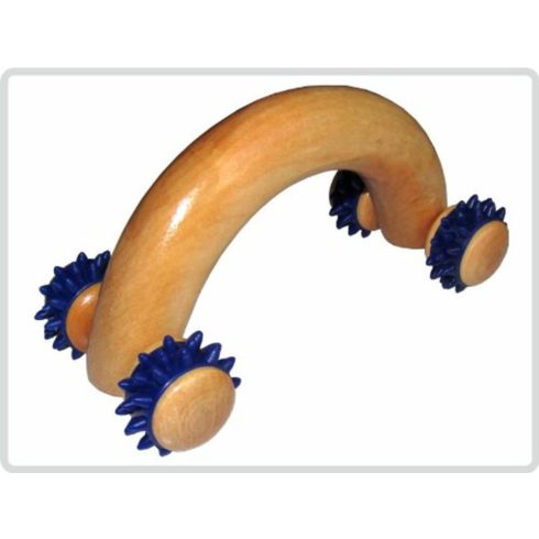 „Auto”- 4 görgős fa  kézi masszírozó