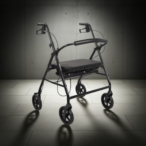 Mighty nagy teherbírású összecsukható rollátor 180 kg