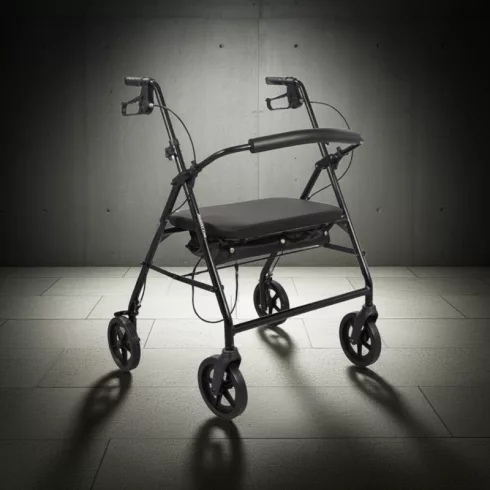 Mighty nagy teherbírású összecsukható rollátor 180 kg