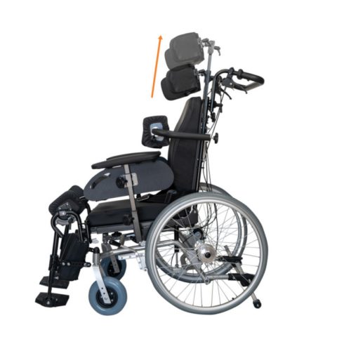 DIONE I Komfort kerekesszék párnázott üléssel dönthető háttámasszal 24" QR kerékkel