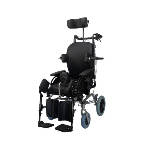 DIONE II Komfort kerekesszék párnázott üléssel dönthető háttámasszal 12" kerékkel 803401