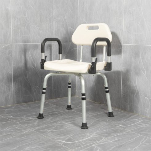 Kifordítható állítható magasságú zuhanyszék Mobiak