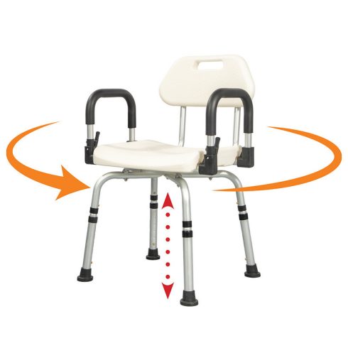 Kifordítható állítható magasságú zuhanyszék Mobiak