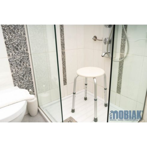 Kör alakú állítható magasságú zuhanyzó szék Mobiak 807545