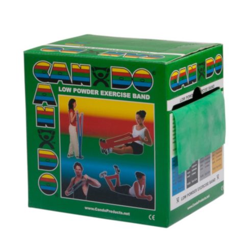 CanDo gimansztikai erősítő  szalag enyhén púderes Zöld Közepes 811411