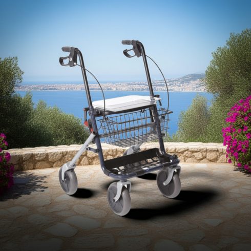 Dyone 1.0 összecsukható állítható rollátor 4 kerékkel Mopedia