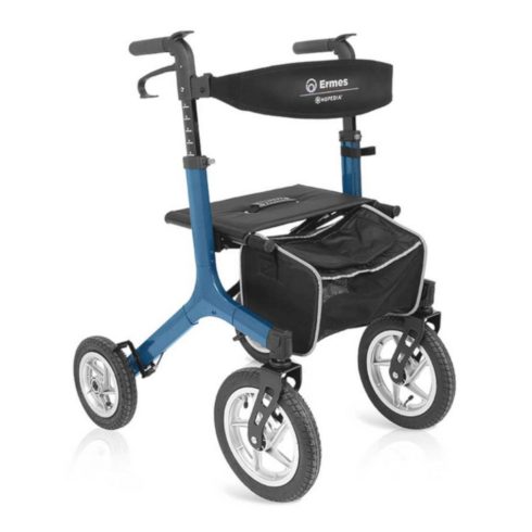 Ermes festett alumínium Rollator 4 felfújható kerékkel (szépséghibás)
