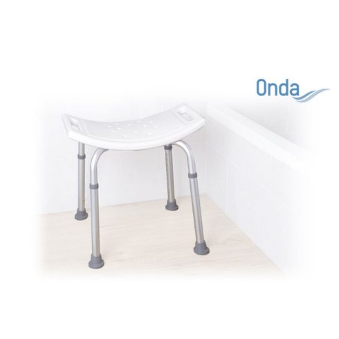 Zuhanyszék állítható magasságú támla nélkül Onda