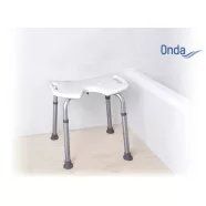   Állítható magasságú zuhanyszék higiéniai nyílással Onda