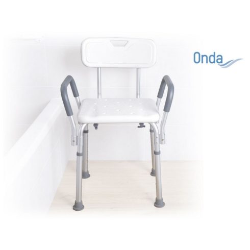 Kartámaszos zuhanyszék háttámlával állítható magasságú Onda