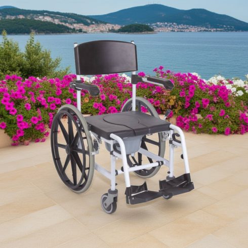 Luna III. önhajtós kerekesszék fürdető szék szoba wc egyben RS847