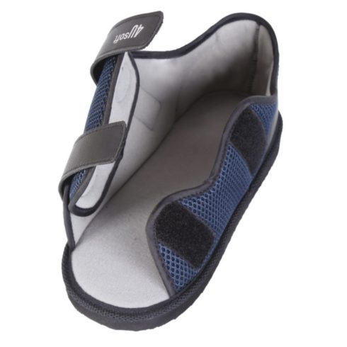 Műtét utáni cipő nyitott orral, nyitható lábfejjel, merev SC100