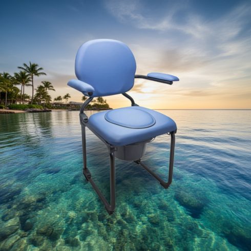 Ocean összecsukható szoba WC szivacsos kék 130 kg 14300