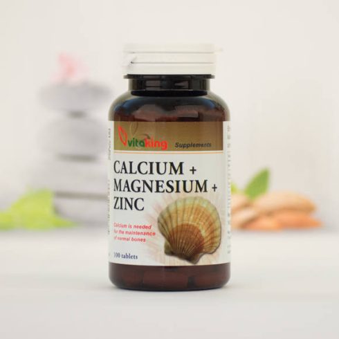 Vitaking Kálcium+Magnézium+Cink 100 darabos ásványi vitamin